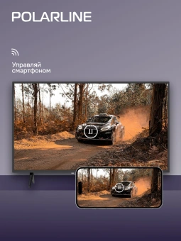 Телевизор LED PolarLine 40" 40PL11TC-SM черный FULL HD 60Hz DVB-T DVB-T2 DVB-C DVB-S2 USB WiFi Smart TV (RUS) - купить недорого с доставкой в интернет-магазине