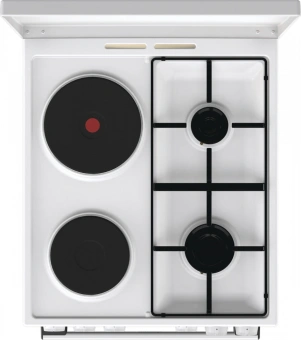 Плита Комбинированная Gorenje GK5A12WG белый (металлическая крышка) реш.сталь - купить недорого с доставкой в интернет-магазине