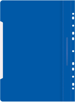 Папка-скоросшиватель Бюрократ PS-P20BLU A4 прозрач.верх.лист боков.перф. пластик синий 0.12/0.16 - купить недорого с доставкой в интернет-магазине