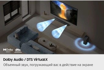 Саундбар Samsung HW-B450F/RU 2.1 300Вт+220Вт черный - купить недорого с доставкой в интернет-магазине