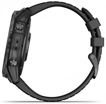 Смарт-часы Garmin Epix Pro gen.2 51мм 1.4" AMOLED корп.серый рем.черный (010-02804-21) - купить недорого с доставкой в интернет-магазине
