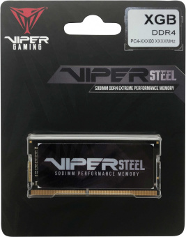 Память DDR4 32GB 2400MHz Patriot PVS432G240C5S Viper Steel RTL PC4-19200 CL15 SO-DIMM 260-pin 1.2В Ret - купить недорого с доставкой в интернет-магазине