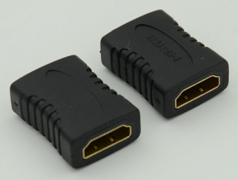 Адаптер аудио-видео HDMI (f)/HDMI (f) черный - купить недорого с доставкой в интернет-магазине