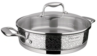 Сотейник Rondell Vintage RDS-353 2.6л. d=26см (с крышкой) стальной - купить недорого с доставкой в интернет-магазине