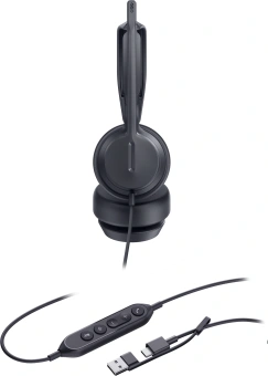 Гарнитура проводная Yealink UH42 Dual UC USB-C/A черный - купить недорого с доставкой в интернет-магазине