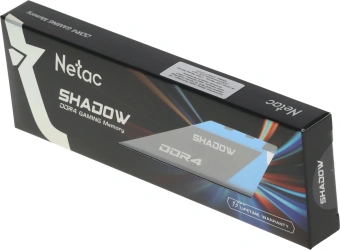 Память DDR4 8GB 3200MHz Netac NTSDD4P32SP-08B Shadow RTL Gaming PC4-25600 CL16 DIMM 288-pin 1.35В с радиатором Ret - купить недорого с доставкой в интернет-магазине