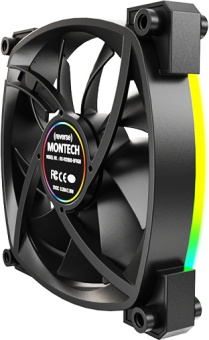 Вентилятор для корпуса Montech RX120 Reverse ARGB 120х120x25 черный 4-pin 27дБ (RX120 PWM BLACK) Ret - купить недорого с доставкой в интернет-магазине
