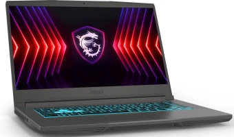 Ноутбук MSI Thin 15 B13BVE-1451US Core i5 13420H 16Gb SSD512Gb NVIDIA GeForce RTX4050 6Gb 15.6" IPS FHD (1920x1080) Windows 11 Home Multi Language grey WiFi BT Cam (9S7-16R831-1451) - купить недорого с доставкой в интернет-магазине