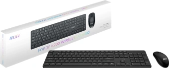 Клавиатура + мышь MSI FORGE K200 W COMBO MS-8ZA4 клав:черный мышь:черный беспроводная (S11-43RU304-Y92) - цена, купить или заказать с доставкой в интернет-магазине Клавиатура + мышь MSI FORGE K200 W COMBO MS-8ZA4 клав:черный мышь:черный беспроводная (S11-43RU304-Y92) - купить недорого с доставкой в интернет-магазине