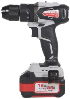 Дрель-шуруповерт Интерскол ДАУ-13/36В 50 аккум. патрон:быстрозажимной (кейс в комплекте) (850.2.2.70) - купить недорого с доставкой в интернет-магазине