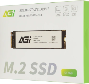 Накопитель SSD AGi PCIe 3.0 x4 512GB AGI512GIMAI298-CB AI298 M.2 2280 - купить недорого с доставкой в интернет-магазине