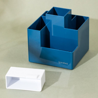 Подставка Deli EZ072BLUE Linfini 6отд. для письменных принадлежностей 120x120x123мм синий - купить недорого с доставкой в интернет-магазине