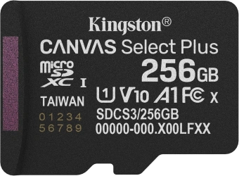 Флеш карта microSDXC 256GB Kingston SDCS3/256GBSP Canvas Select Plus V10 A1 w/o adapter - купить недорого с доставкой в интернет-магазине