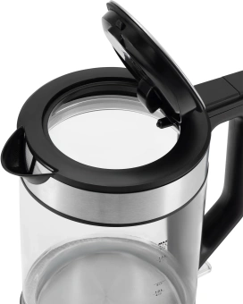 Чайник электрический Hyundai HYK-G3509 1.7л. 2200Вт черный/прозрачный корпус: стекло/пластик - купить недорого с доставкой в интернет-магазине