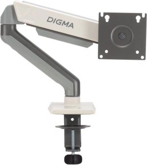 Кронштейн для мониторов ЖК Digma D-MM101 серый 17"-32" макс.9кг крепление к столешнице поворот и наклон - купить недорого с доставкой в интернет-магазине