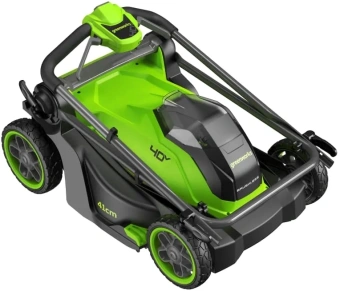 Газонокосилка роторная Greenworks GD40LM411 (2521007) - купить недорого с доставкой в интернет-магазине