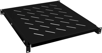 Полка стационарная для шкафов Cabeus RA-J018-FC-700-100KG RA-J018-FC-700-100KG-BK 1U нагр.:100кг. 19" 500мм черный - купить недорого с доставкой в интернет-магазине