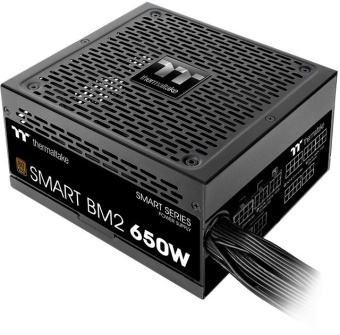 Блок питания Thermaltake ATX 650W Smart BM2 80+ bronze 24pin APFC 140mm fan 6xSATA Cab Manag RTL - купить недорого с доставкой в интернет-магазине