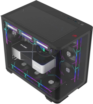 Корпус Bloody BD-CC113 черный без БП ATX 10x120mm 2xUSB3.0 audio bott PSU - купить недорого с доставкой в интернет-магазине