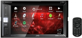Автомагнитола JVC KW-V250BTM 2DIN 4x50Вт v3.0 DSP 6.2" 3 ПДУ RDS - купить недорого с доставкой в интернет-магазине