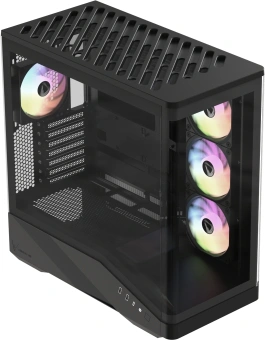Корпус Formula Crystal U9 PA черный без БП ATX 9x120mm 3x140mm 2xUSB3.0 audio bott PSU - купить недорого с доставкой в интернет-магазине