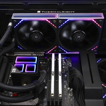 Система водяного охлаждения Thermalright Frozen Infinity 240 ARGB Soc-AM5/AM4/1200/1700/1851 черный 4-pin 28.2dB Al Ret (F-INFINITY-240-BL) - купить недорого с доставкой в интернет-магазине