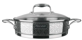 Сотейник Rondell Vintage RDS-353 2.6л. d=26см (с крышкой) стальной - купить недорого с доставкой в интернет-магазине