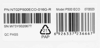 Флеш карта microSDHC 16GB Netac NT02P500ECO-016G-R P500 Eco + adapter - купить недорого с доставкой в интернет-магазине