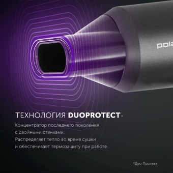 Фен Polaris PHD 2044Ti 1900Вт черный - купить недорого с доставкой в интернет-магазине