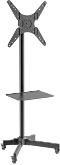 Стойка для телевизора Kromax OMEGA-16 черный 26"-60" макс.35кг напольный поворот и наклон - купить недорого с доставкой в интернет-магазине