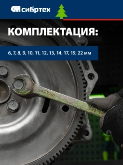 Набор ключей Сибртех 15439 - купить недорого с доставкой в интернет-магазине