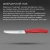 Нож кухонный Victorinox Swiss Classic (6.7831.C1) стальной столовый для овощей лезв.110мм серрейт. заточка красный - купить недорого с доставкой в интернет-магазине