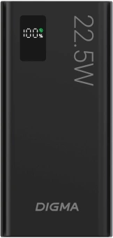 Мобильный аккумулятор Digma DGPF30A 30000mAh QC3.0/PD3.0 22.5W 3A 4xUSB-A/USB-C черный (DGPF30A22ABK) - купить недорого с доставкой в интернет-магазине
