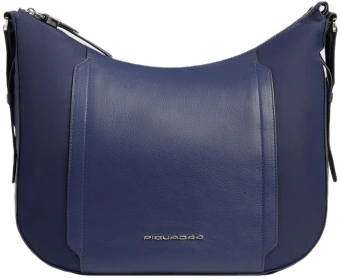 Сумка женская Piquadro Lyra BD6657W92T/BLU темно-синяя нейлон/натур.кожа - купить недорого с доставкой в интернет-магазине