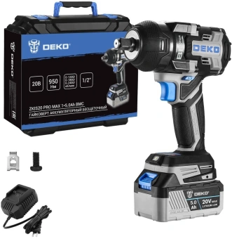 Гайковерт Deko ZKIS20 Pro Max аккум. патрон:квад.1/2" (кейс в комплекте) (083-1089) - купить недорого с доставкой в интернет-магазине