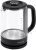 Чайник электрический Hyundai HYK-G3402 1.7л. 2200Вт серый/серебристый корпус: стекло/пластик - купить недорого с доставкой в интернет-магазине