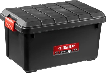 Ящик для инструментов Зубр 38184-24_z01 70л 1отд. черный - купить недорого с доставкой в интернет-магазине