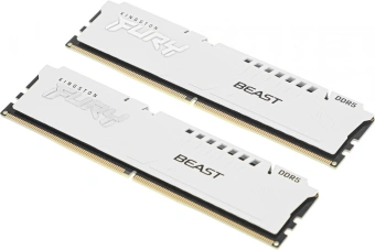 Память DDR5 2x16GB 5600MHz Kingston KF556C36BWEK2-32 Fury Beast White Expo RTL Gaming PC5-44800 CL36 DIMM 288-pin 1.25В kit single rank с радиатором Ret - купить недорого с доставкой в интернет-магазине