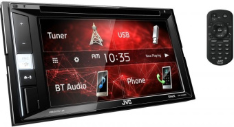 Автомагнитола JVC KW-V250BTM 2DIN 4x50Вт v3.0 DSP 6.2" 3 ПДУ RDS - купить недорого с доставкой в интернет-магазине