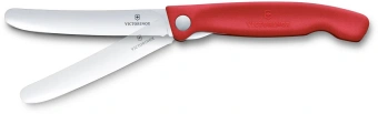 Нож кухонный Victorinox Swiss Classic 6.7801.FC1 стальной столовый лезв.110мм прямая заточка красный карт.коробка - купить недорого с доставкой в интернет-магазине