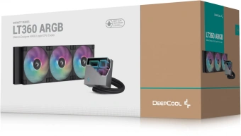 Система водяного охлаждения Deepcool LT360 ARGB Soc-AM5/AM4/1151/1200/1700 черный 4-pin 19-32.9dB Al 1856gr Ret (R-LT360-BKAMNC-G-1) - купить недорого с доставкой в интернет-магазине
