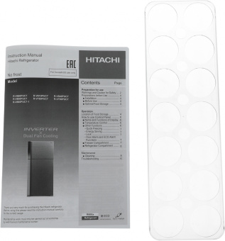 Холодильник Hitachi R-V660PUC7-1 BSL 2-хкамерн. серебристый бриллиант глянц. инвертер - купить недорого с доставкой в интернет-магазине