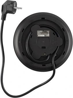 Чайник электрический Hyundai HYK-S2042 0.6л. 1000Вт черный корпус: металл - купить недорого с доставкой в интернет-магазине