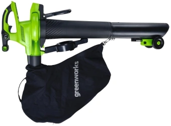 Воздуходувка-измельчитель Greenworks 2406907UG пит.:от аккум. зеленый - купить недорого с доставкой в интернет-магазине