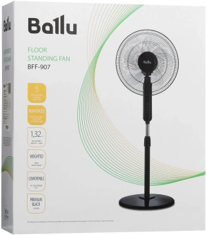 Вентилятор напольный Ballu BFF-907 45Вт скоростей:3 черный - купить недорого с доставкой в интернет-магазине