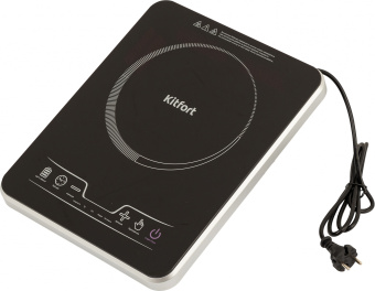 Плита Электрическая Kitfort КТ-102 черный стеклокерамика (настольная) - купить недорого с доставкой в интернет-магазине