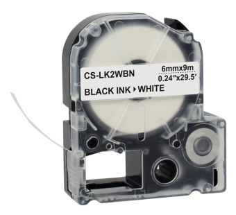 Картридж ленточный Cactus CS-LK2WBN LK-2WBN черный на белом 6x9 для Epson LW300/LW400/LW700/LW600P/LW1000P/K400/Z700/Z900 - купить недорого с доставкой в интернет-магазине