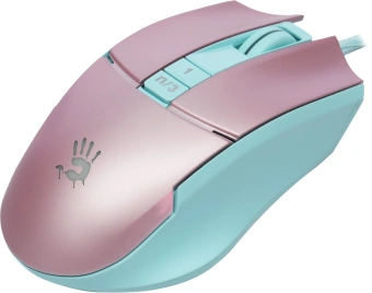 Мышь A4Tech Bloody L65 Max розовый/голубой оптическая 12000dpi USB 6but (L65 MAX/SKY PINK) - купить недорого с доставкой в интернет-магазине