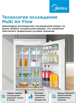 Холодильник Midea MDRE368FGE01 2-хкамерн. белый инвертер - купить недорого с доставкой в интернет-магазине