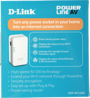 Повторитель беспроводного сигнала D-Link DHP-W310AV 10/100BASE-TX/Wi-Fi - купить недорого с доставкой в интернет-магазине